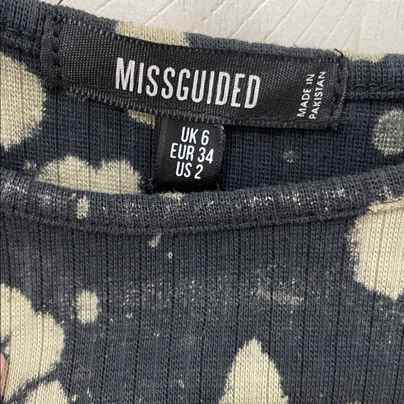 Missguided Black and Cream Spotted Top - Picture 7 of 7